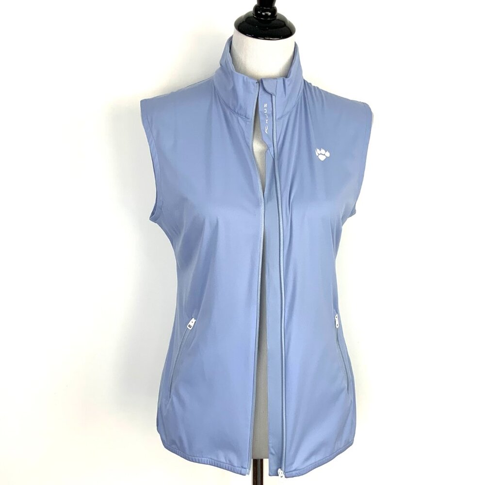 Kjus Switzerland Women's Light Blue Full Zip Golf Vest Sz 38/M - Picture 9 of 16